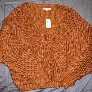 Aéropostale Burnt orange knit sweater